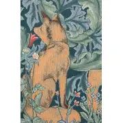 Lion I French Wall Tapestry - 33 in. x 19 in. Cotton/Viscose/Polyester by William Morris | Close Up 1