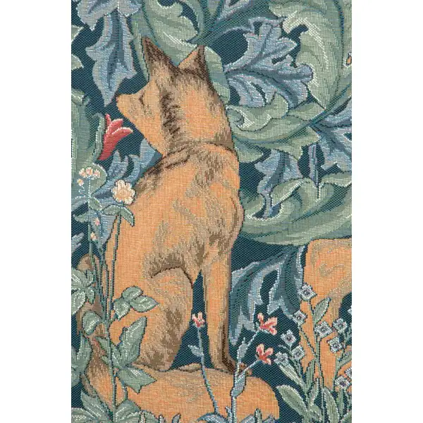 Lion I French Wall Tapestry - 33 in. x 19 in. Cotton/Viscose/Polyester by William Morris | Close Up 1
