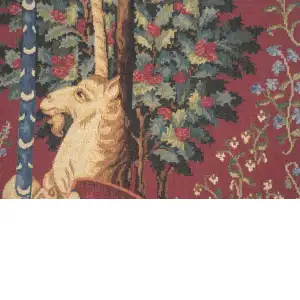 Unicorn Sitting Belgian Cushion Cover - 18 in. x 18 in. Cotton by Charlotte Home Furnishings Inc