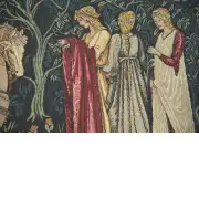Knight and Ladies of Camelot with Loops French Tapestry | Close Up 1