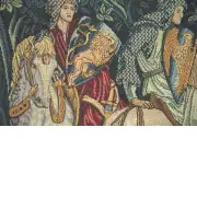 Knight and Ladies of Camelot with Loops French Tapestry | Close Up 2