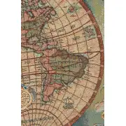 Antique Map I Small Italian Wall Tapestry | Close Up 1