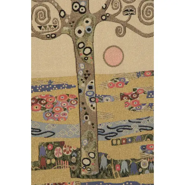 The Knight With The Tree Of Life Italian Tapestry - 52 in. x 36 in. Cotton/Viscose/Polyester by Gustav Klimt | Close Up 2