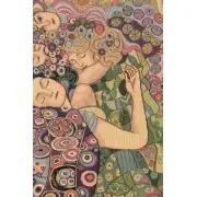 The Virgin Italian Tapestry - 24 in. x 36 in. Cotton/Viscose/Polyester by Gustav Klimt | Close Up 1