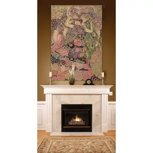 The Virgin Italian Tapestry - 24 in. x 36 in. Cotton/Viscose/Polyester by Gustav Klimt