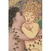 The First Kiss Italian Tapestry - 24 in. x 36 in. Cotton/Viscose/Polyester by Gustav Klimt | Close Up 1