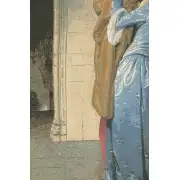 The Kiss Italian Tapestry - 20 in. x 24 in. Cotton/Viscose/Polyester by Francesco Hayez | Close Up 2