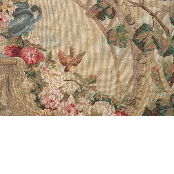 Beauvais Green Leaves French Wall Tapestry | Close Up 2