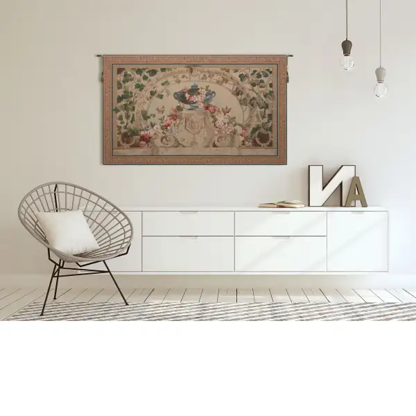 Beauvais Green Leaves French Wall Tapestry | Life Style 2