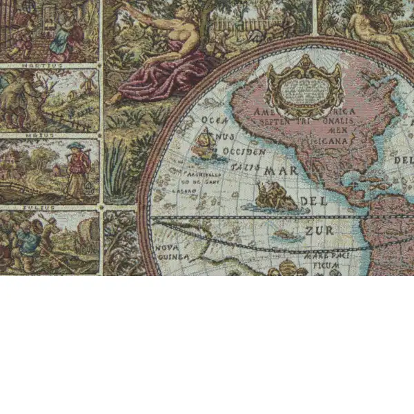 Mappemonde French Tapestry | Close Up 1