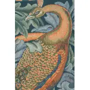 Peacock French Wall Tapestry - 19 in. x 29 in. Cotton/Viscose/Polyester by William Morris | Close Up 1