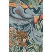 Peacock French Wall Tapestry - 19 in. x 29 in. Cotton/Viscose/Polyester by William Morris | Close Up 2