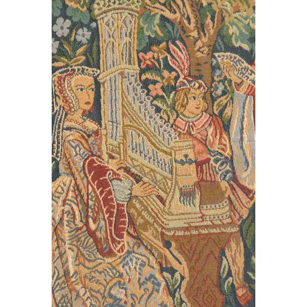 Dame A Lorgue French Wall Tapestry | Close Up 1