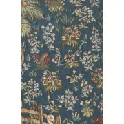 Licorne Captive Blue French Wall Tapestry - 34 in. x 44 in. Wool/cotton/others by Charlotte Home Furnishings Inc | Close Up 2