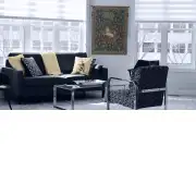 Licorne Captive Blue French Wall Tapestry | Life Style 1