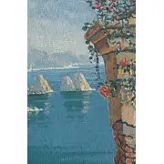 Capri Vista Belgian Tapestry Wall Hanging - 52 in. x 64 in. Cotton by Robert Pejman | Close Up 1