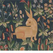 Medieval Rabbit Cushion - 19 in. x 19 in. Cotton by Charlotte Home Furnishings | Close Up 1