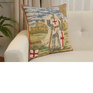 Templier II Belgian Cushion Cover - 18 in. x 18 in. Cotton by Charlotte Home Furnishings Inc