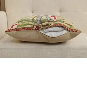 Templier II Belgian Cushion Cover - 18 in. x 18 in. Cotton by Charlotte Home Furnishings Inc