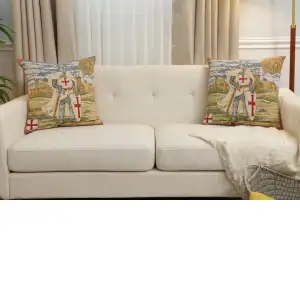 Templier II Belgian Cushion Cover - 18 in. x 18 in. Cotton by Charlotte Home Furnishings Inc