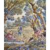 Hunters Resting Vertical Italian Tapestry Wall Hanging | Close Up 1