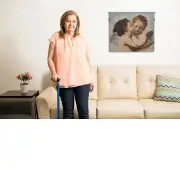 Angel Babies Belgian Wall Tapestry | Life Style 2