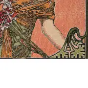 Mucha Spring I Belgian Sofa Pillow Cover | Close Up 3