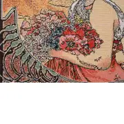 Mucha Summer II Belgian Sofa Pillow Cover | Close Up 4