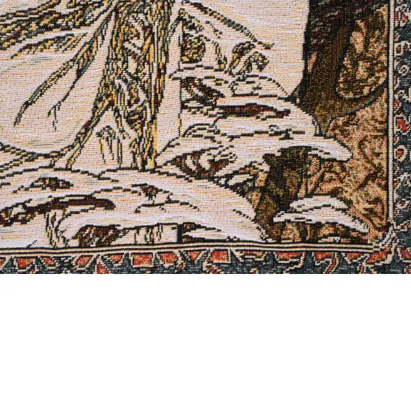 C Charlotte Home Furnishings Inc Mucha Winter I European Cushion Cover - 18 in. x 18 in. by Alphonse Mucha | Close Up 4