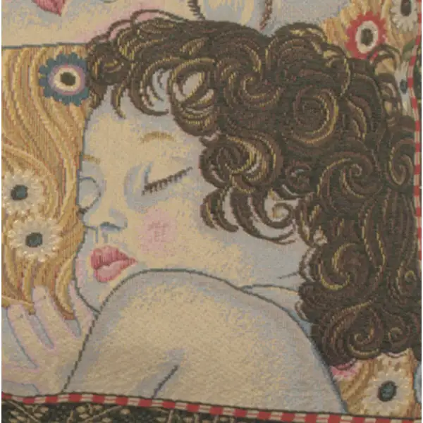 Ages Of Women Belgian Cushion Cover - 18 in. x 18 in. Cotton by Gustav Klimt | Close Up 3