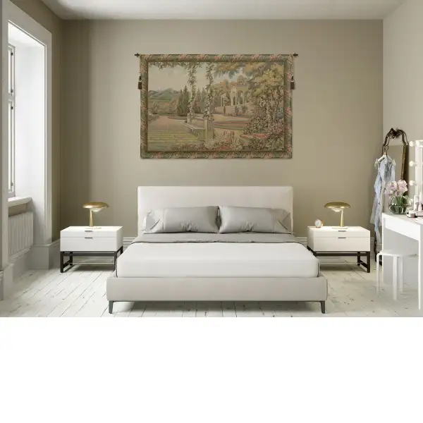 Lake Como Terrace Italian Wall Tapestry | Life Style 1