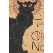 Tournee Du Chat Noir Belgian Cushion Cover - 18 in. x 18 in. Cotton by Charlotte Home Furnishings | Close Up 2