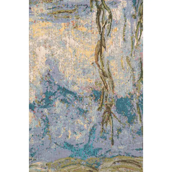 Water Lilies Les Nympheas Belgian Tapestry Wall Hanging - 35 in. x 27 in. Cotton by Claude Monet | Close Up 2