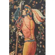 Falconer Mille Fleure Belgian Tapestry Wall Hanging - 32 in. x 32 in. Cotton by Charlotte Home Furnishings | Close Up 2