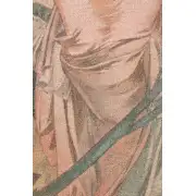 Mucha Matin Belgian Tapestry Wall Hanging - 26 in. x 74 in. Cotton/Wool/Viscose/Polyester by Alphonse Mucha | Close Up 2