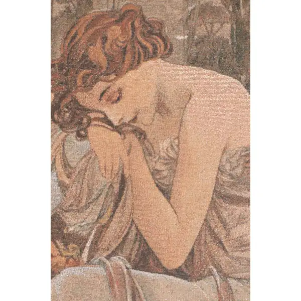 Mucha Nuit Belgian Tapestry Wall Hanging | Close Up 1