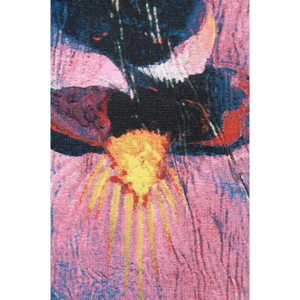 Dancer By Simon Bull Belgian Tapestry Wall Hanging - 21 in. x 21 in. Cotton/Treveria/Wool by Simon Bull | Close Up 1