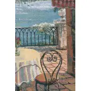 Terrasse Mini Belgian Tapestry Wall Hanging - 20 in. x 26 in. Cotton by Robert Pejman | Close Up 1