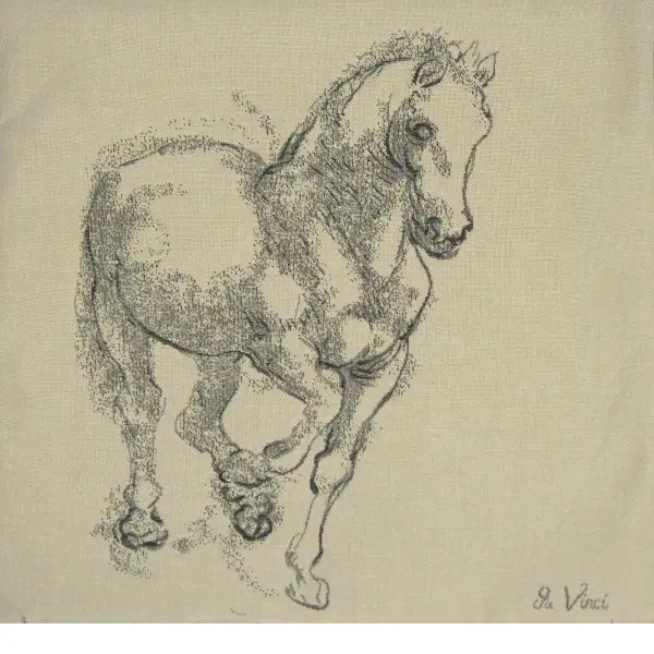 Cheval Da Vinci French Couch Pillow Cushion | Close Up 1