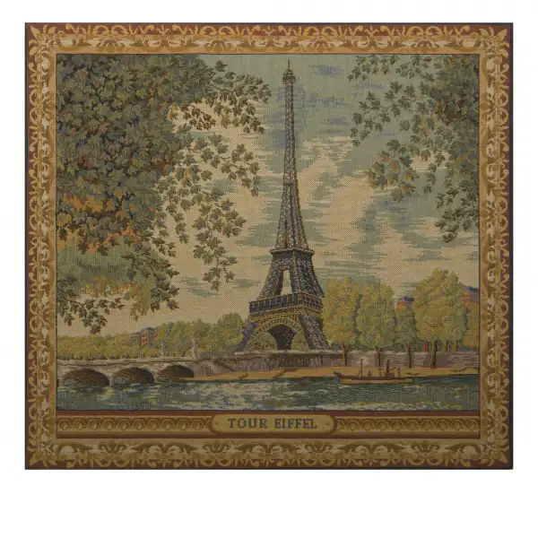 Tour Eiffel French Couch Pillow Cushion | Close Up 1