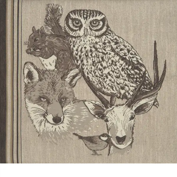 Forest Spirit Hibou French Couch Pillow Cushion | Close Up 1