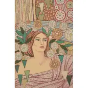 Primavera Horizontal Italian Tapestry - 53 in. x 39 in. Cotton/Viscose/Polyester by Galileo Chini | Close Up 2