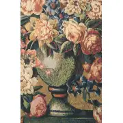 Breughel's Vase Green Belgian Tapestry Wall Hanging | Close Up 1