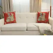 Blue Knight Belgian Cushion Cover - 18 in. x 18 in. Cotton by Charlotte Home Furnishings Inc | Close Up 5