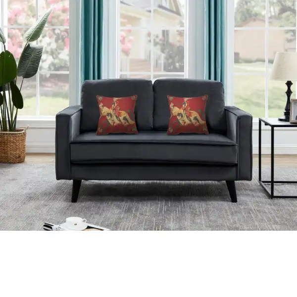 Red Knight Belgian Sofa Pillow Cover | Life Style 1