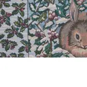 Holiday Bunnies Italian Tapestry | Close Up 1