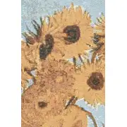 Van Gogh Sunflowers French Wall Tapestry | Close Up 2