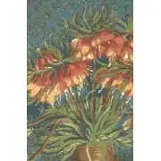 Van Gogh Lilies French Wall Tapestry - 18 in. x 25 in. Cotton by Vincent Van Gogh | Close Up 2