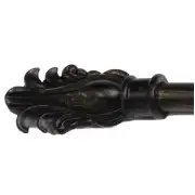 Fancy Feather Antique Black 48-108 Tapestry Hanging Rod | Close Up 2