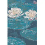 Monets Lily Pads Belgian Cushion Cover | Close Up 2